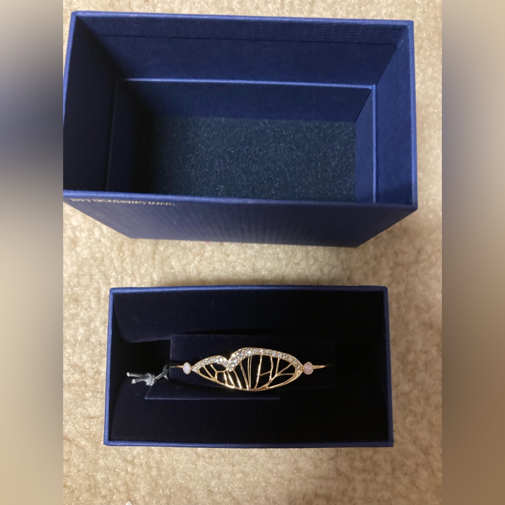 NIBWT Genuine Goldtone Swarovski Bangle